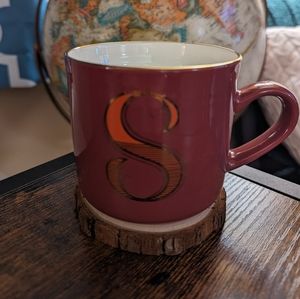 OPALHOUSE™ Stoneware Mug Initial "S" NEW *FINAL PRICE*